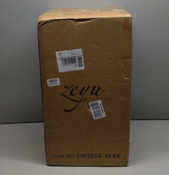 zeyu 22" Outdoor Wall Lantern 1-Light Seeded Glass Black Porch Light ETL E26