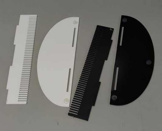 Acrylic Hair Extension Holder Stand 2 Pack Weft Wig Display Braiding Black White