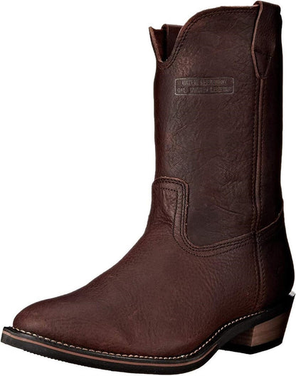 AdTec 1552 Men's 12" Wellington Work Boot Burgundy Goodyear Welt Leather