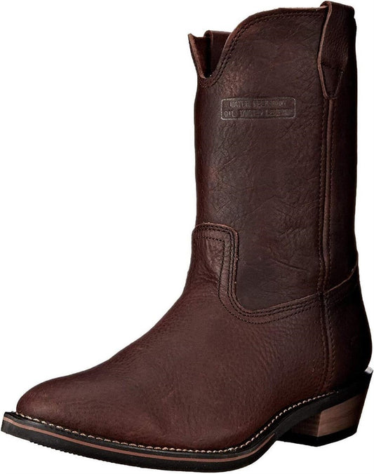 AdTec 1552 Men's 12" Wellington Work Boot Burgundy Goodyear Welt Leather