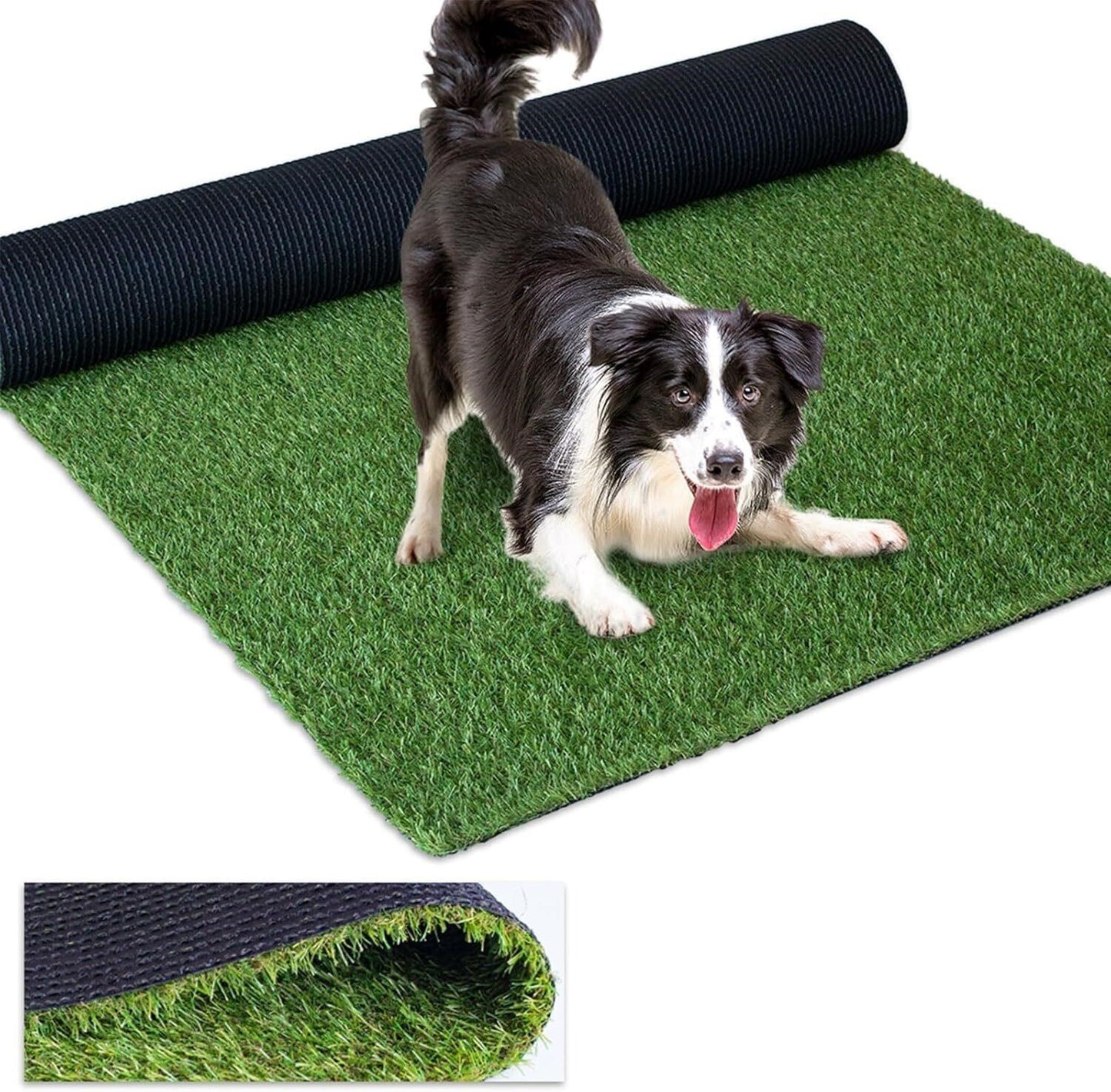 Realistic Artificial Turf/Grass - 4'x6' - 0.8" Pile - In/Outdoor - Pet Friendly
