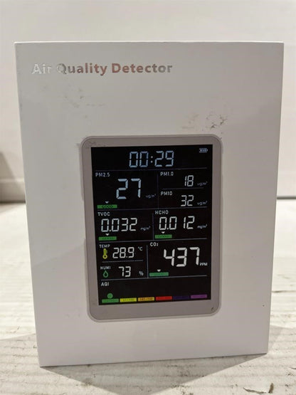 16-in-1 Air Quality Monitor Indoor CO2 PM2.5 PM10 HCHO TVOC Detector AirWhisper
