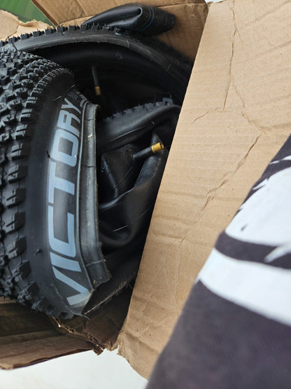 Chaoyang Victory 26x1.95 MTB Mountain Bike Tire 2-Pack 2C Shark Skin Set + Tubes