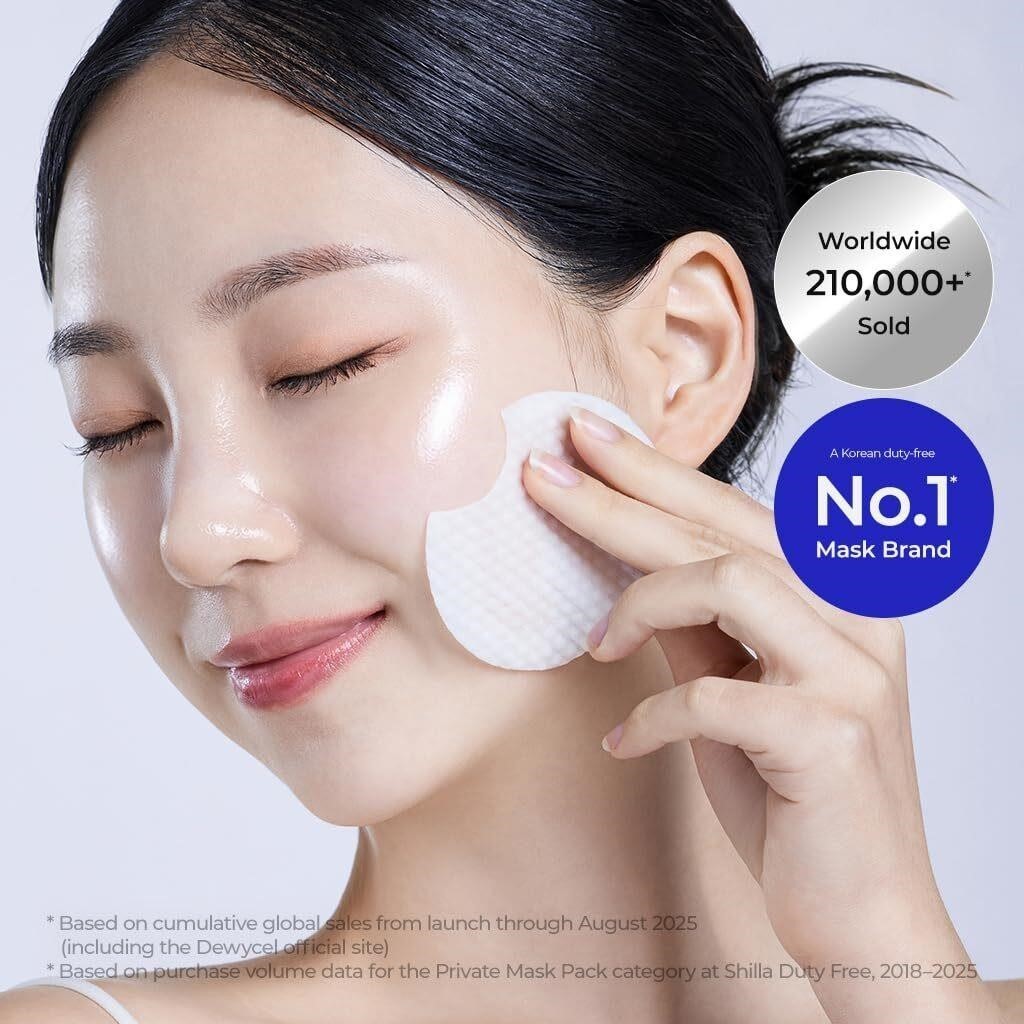 DEWYCEL Salady Pad Dual-Textured Vegan Toner Pads 70 AHA PHA Aloe Korean
