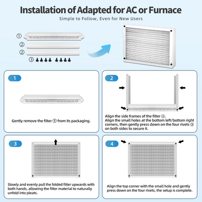 Generic 20x25x4 MERV 11 Air Filter 4-Pack Compatible AprilAire 1210 2210 4200
