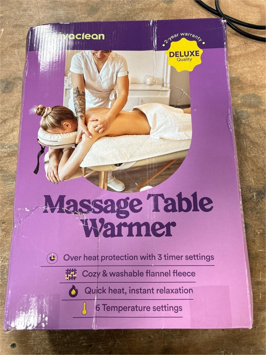 Massage Table Warmer Heating Pad 71x31.5 6 Heat 3 Timer Flannel Fleece Auto Off