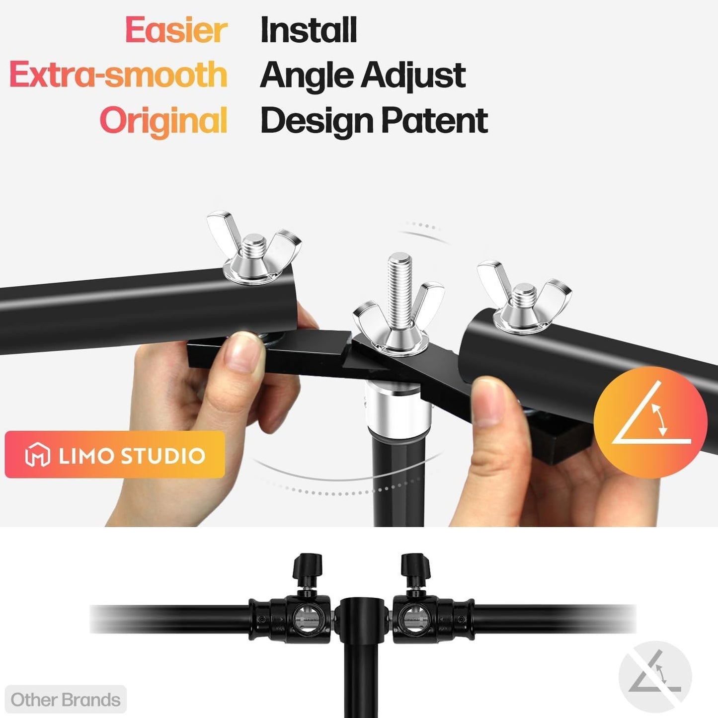 30ft Heavy Duty Backdrop Stand Kit Triple 360° Photo Video Event Sandbags Clamps