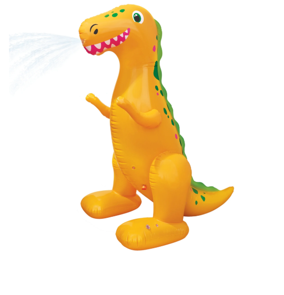 Bluescape Inflatable Dinosaur Sprinkler 5ft Tall Kids Backyard Water Toy