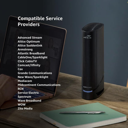 ARRIS SURFboard G18 Cable Modem WiFi 6 Router DOCSIS 3.1 AX1800 Stop Renting