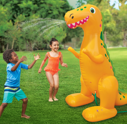 Bluescape Inflatable Dinosaur Sprinkler 5ft Tall Kids Backyard Water Toy