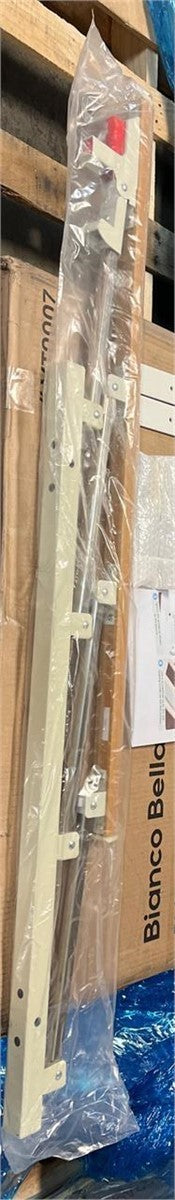 Folding Bed Rail 37.7x15.7" Aluminum Wood Grain One-Button Fold Seniors