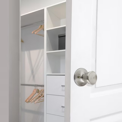 Design House 190793 Terrace 6-Pack Dummy Door Knob Satin Nickel ANSI Grade 3