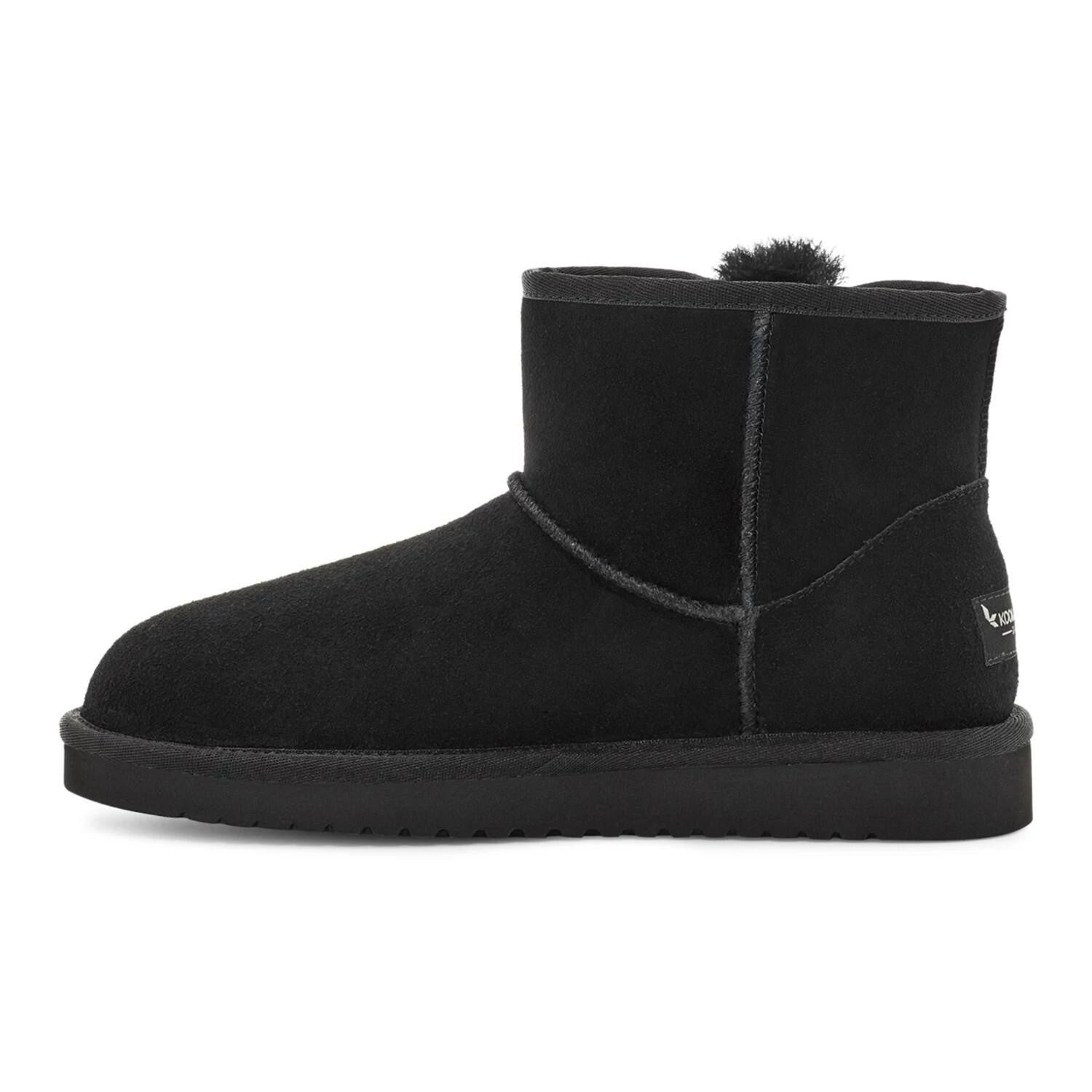 Koolaburra by UGG Victoria Mini 1114731 Women 9 Black Suede Bow Fur Boot New