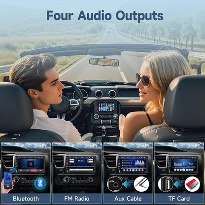 7 Inch Car Stereo Double Din Radio Touchscreen with Backup Camera Bluetooth MP3