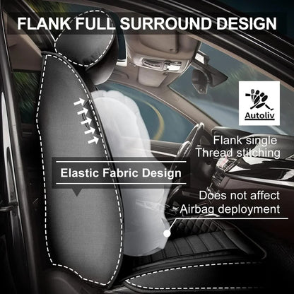 AOMSAZTO Jeep Gladiator 2020-2025 Seat Covers Full Set 360 Wrap Airbag Safe