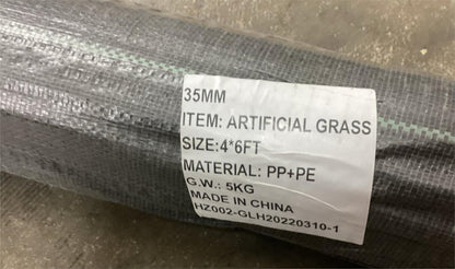 Realistic Artificial Turf/Grass - 4'x6' - 0.8" Pile - In/Outdoor - Pet Friendly