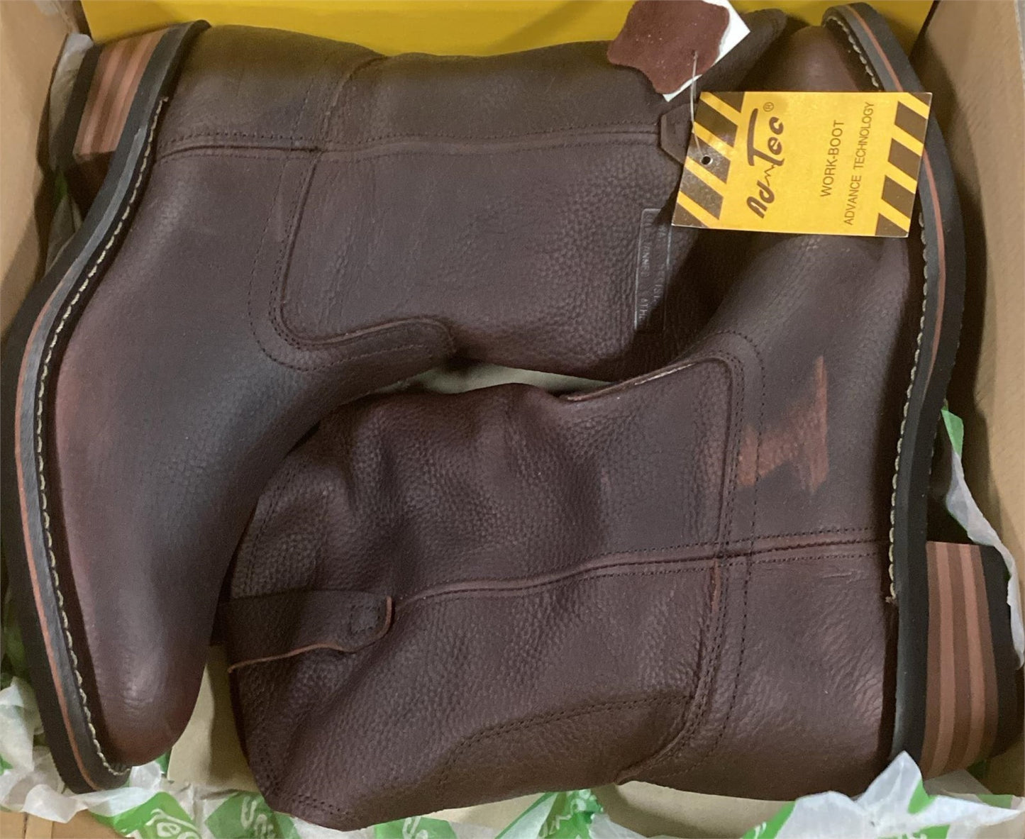 AdTec 1552 Men's 12" Wellington Work Boot Burgundy Goodyear Welt Leather