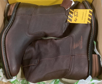 AdTec 1552 Men's 12" Wellington Work Boot Burgundy Goodyear Welt Leather