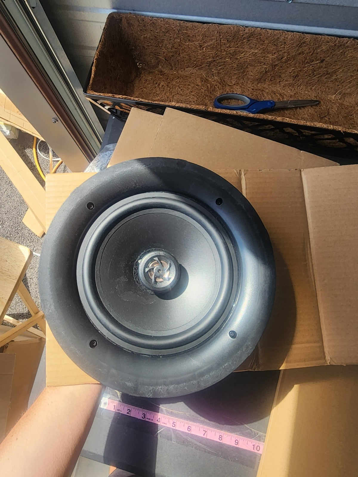 Pyle PDIC86 8" Ceiling Speakers Pair 2-Way 250W Flush Mount Round Square Grilles