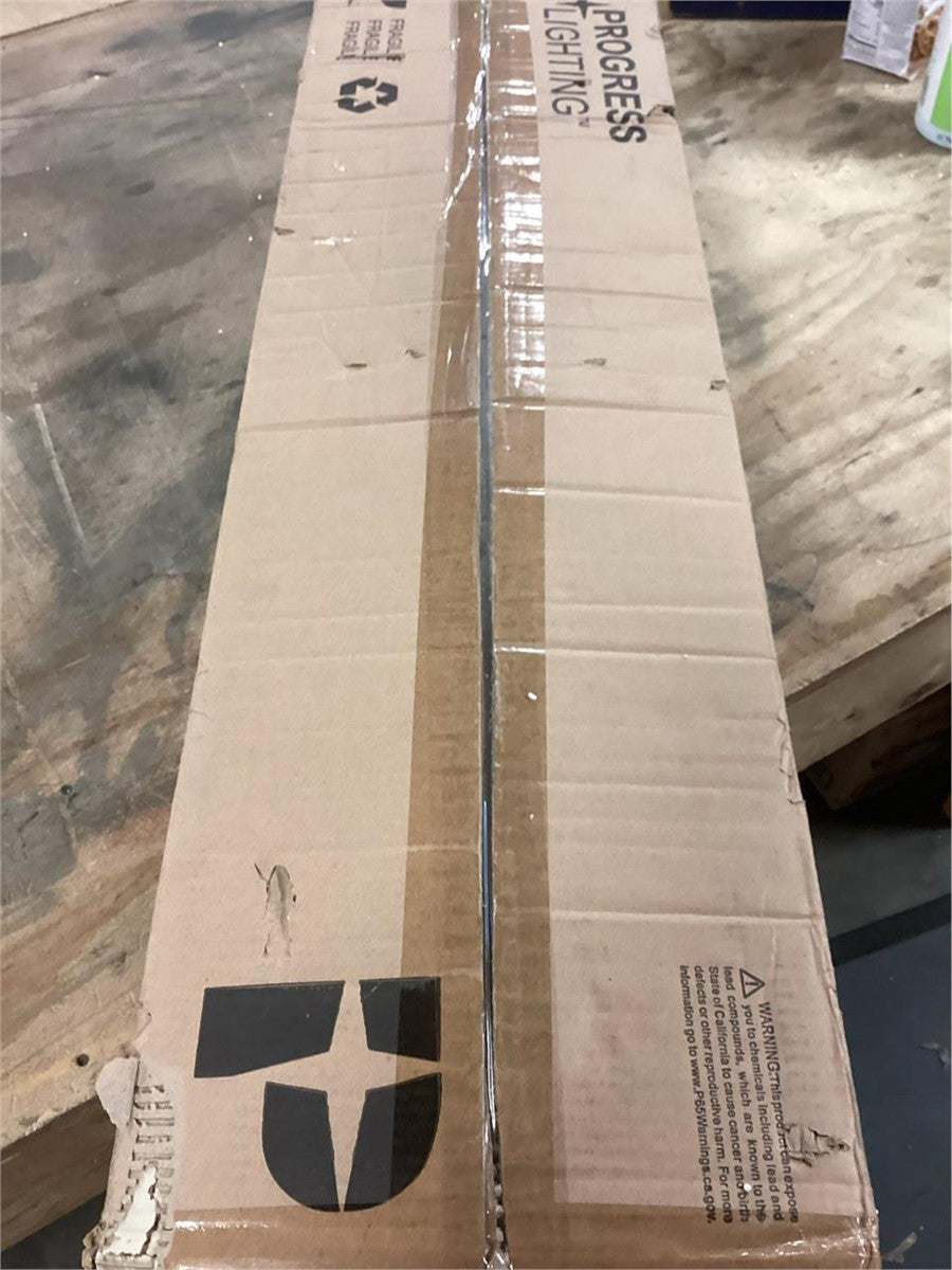 Progress Lighting - Hemsworth 4-Light Linear Island Chandelier - Aged Oak Wood
