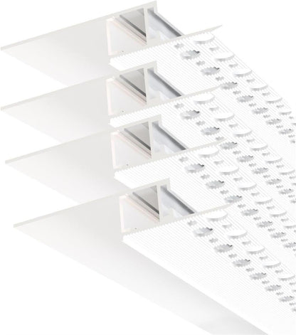 Besseto 4-Pack Plaster-In LED Channel 6.6ft Trimless Drywall Aluminum New