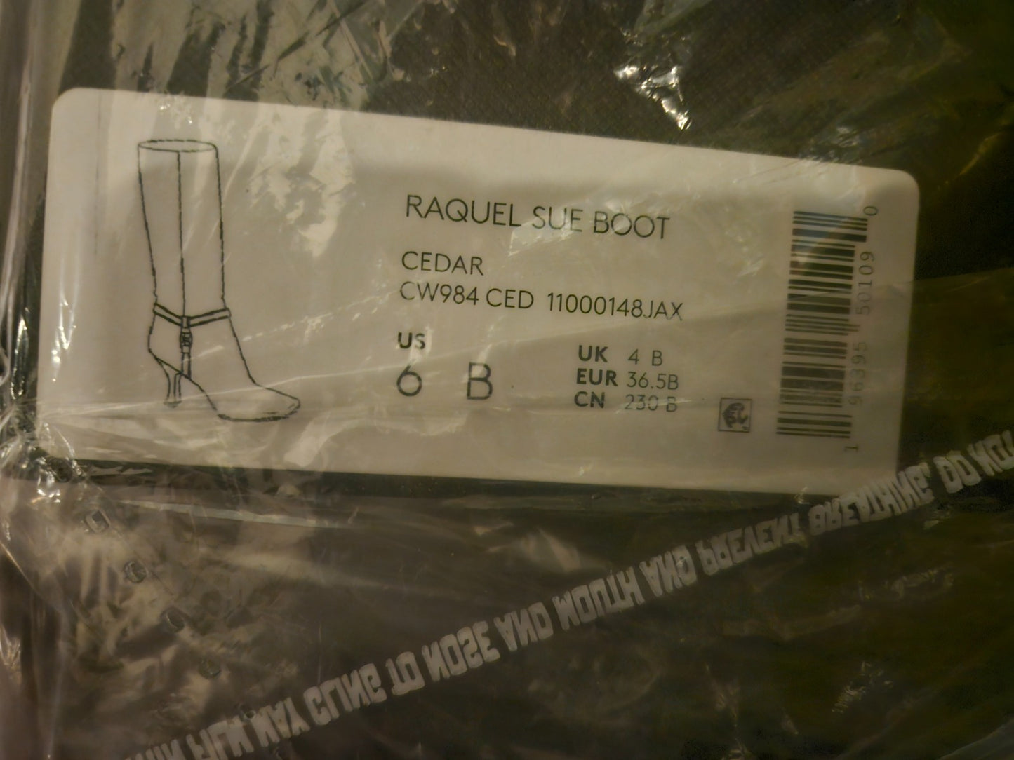 COACH Raquel Suede Knee High Boot Cedar Size 6 Wide Square Toe New in Box
