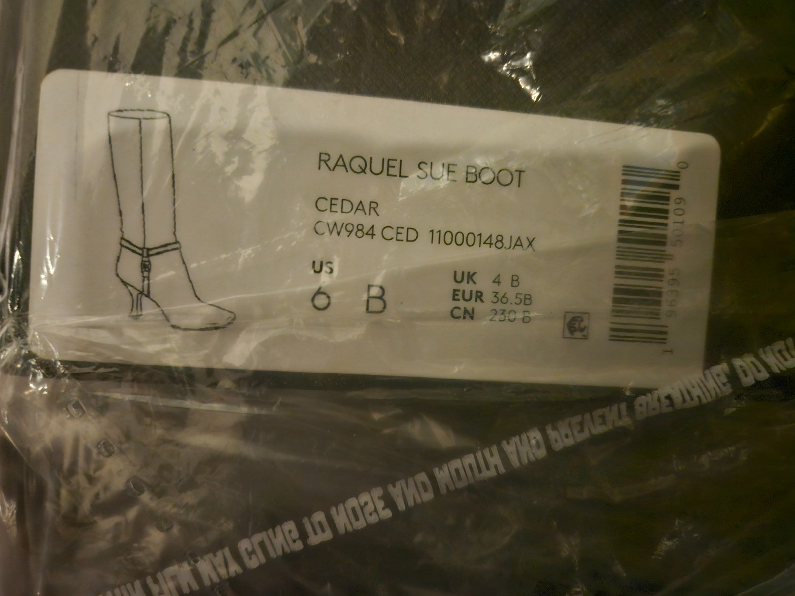 COACH Raquel Suede Knee High Boot Cedar Size 6 Wide Square Toe New in Box