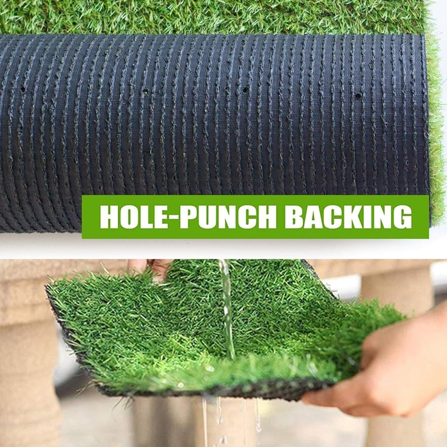 Realistic Artificial Turf/Grass - 4'x6' - 0.8" Pile - In/Outdoor - Pet Friendly