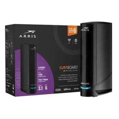 ARRIS SURFboard G18 Cable Modem WiFi 6 Router DOCSIS 3.1 AX1800 Stop Renting