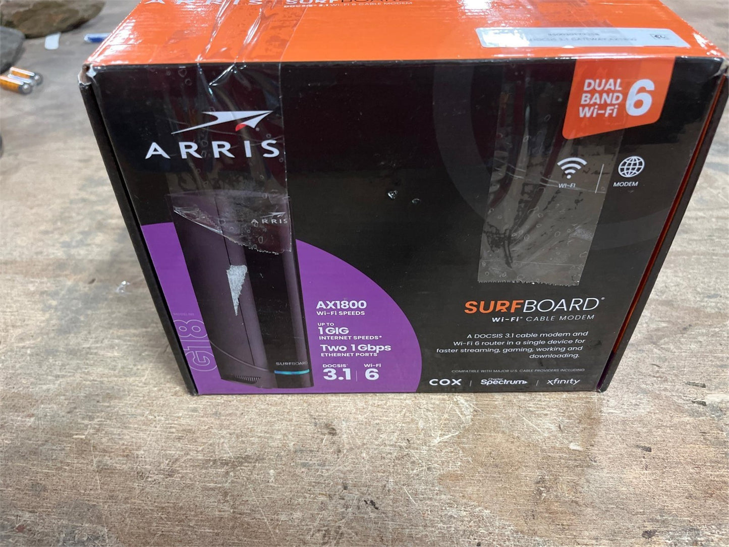 ARRIS SURFboard G18 Cable Modem WiFi 6 Router DOCSIS 3.1 AX1800 Stop Renting