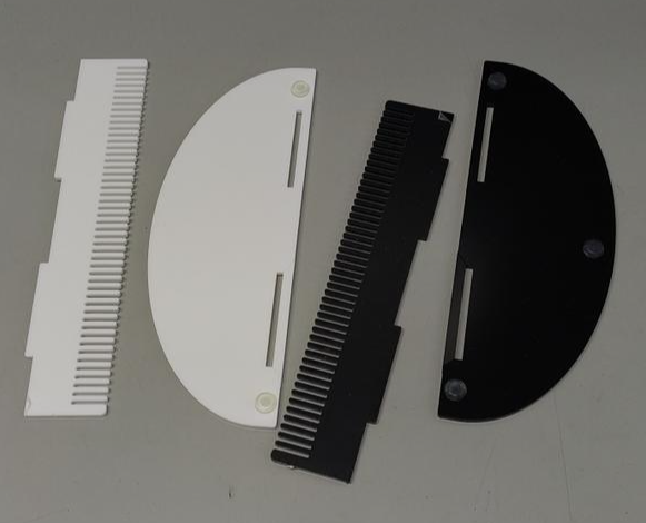 Acrylic Hair Extension Holder Stand 2 Pack Weft Wig Display Braiding Black White