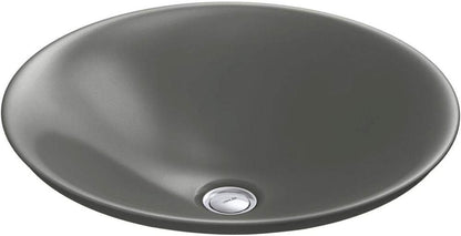 KOHLER Carillon Round Vessel Sink Thunder Gray — Luxury Bath Upgrade K-7806-58