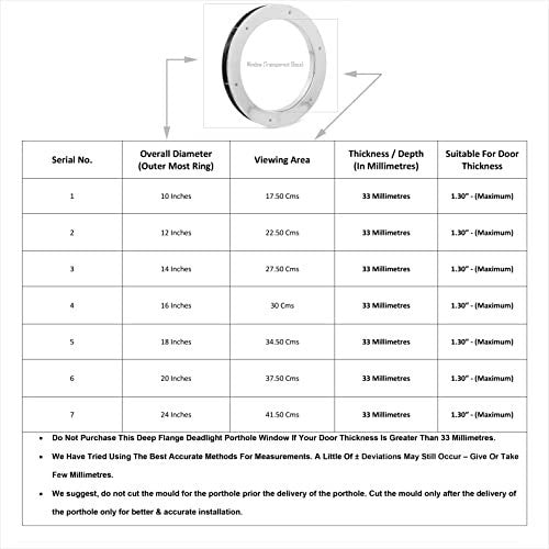 Nagina International 14" Nickel Porthole Window Nautical Decor Aluminum Glass
