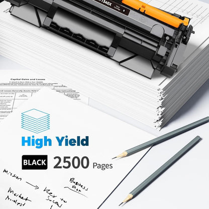 2-Pack Black Toner Cartridge for HP 134X M209 M234 LaserJet Printer with Chip