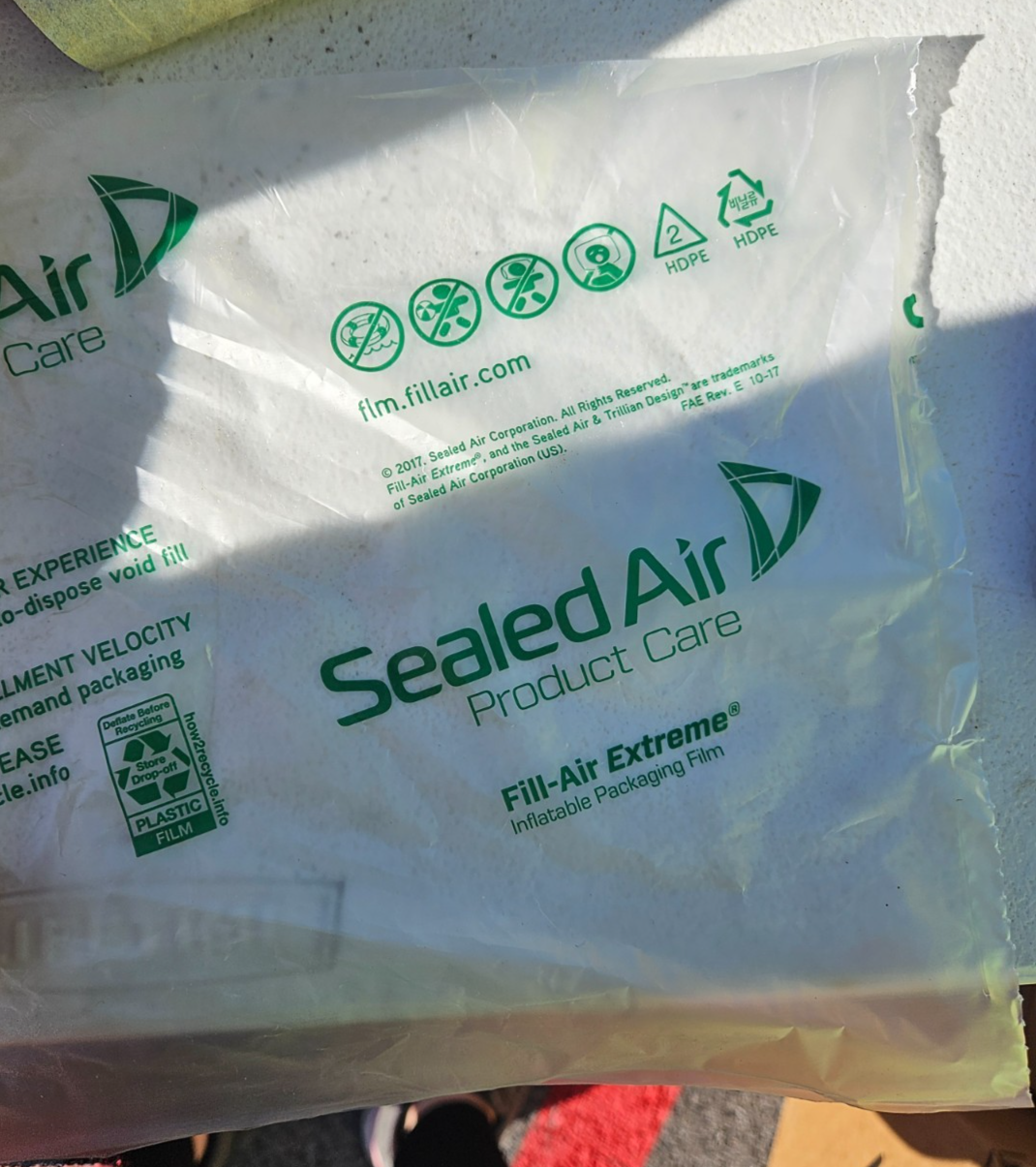 Sealed Air 100699531 Fill-Air Extreme Air Pillows 8" x 8"  4200’ Roll Brand New