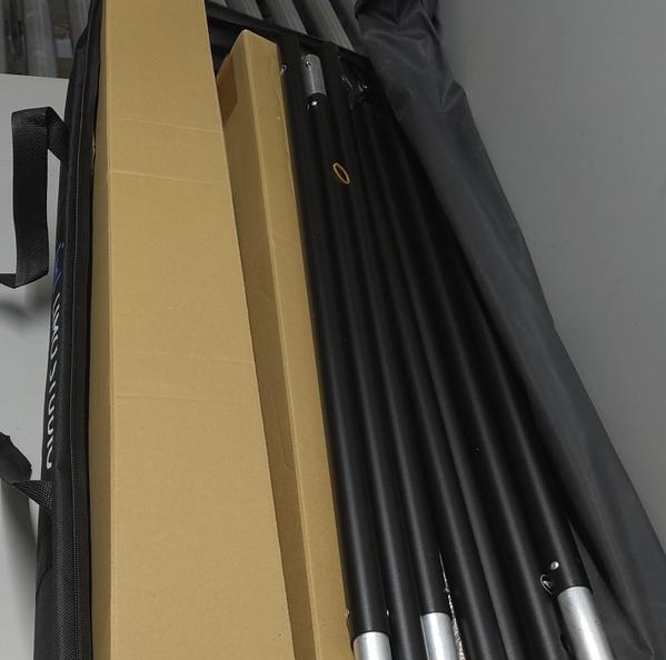 30ft Heavy Duty Backdrop Stand Kit Triple 360° Photo Video Event Sandbags Clamps