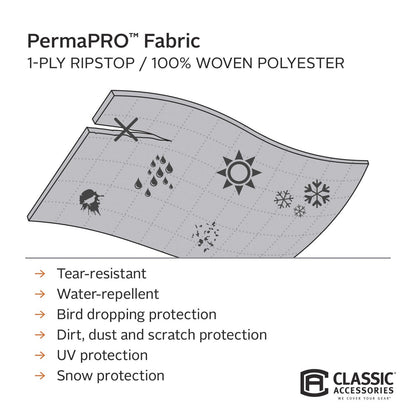 Classic Accessories Over Cab PermaPRO Truck Camper Cover, Fits 8' - 10' Campers