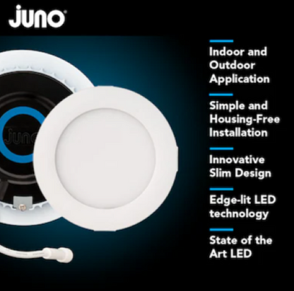 Juno Connected Wafer 4" Smart LED Recessed Light Tunable White