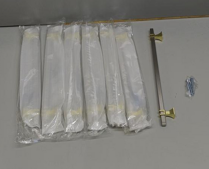 7-Pack Kitchen Cabinet Pulls 5 Inch 128mm Drawer Handles Brushed Nickel Gold