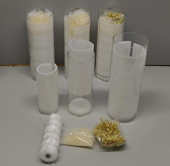 12 PCS Glass Vases for Centerpieces with 24 PCS Floating Candles for 12 SET