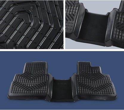 PIT66 Heavy Duty TPE Floor Mats - Fits 2021-2025 Nissan Rogue (No Sport) - Black