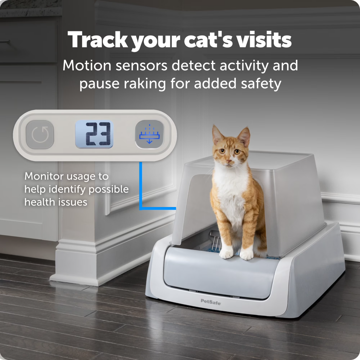 PetSafe ScoopFree Crystal Pro Automatic Cat Litter Box w/ Stainless Steel Tray