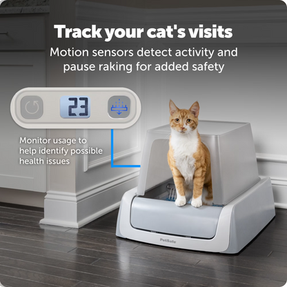 PetSafe ScoopFree Crystal Pro Automatic Cat Litter Box w/ Stainless Steel Tray