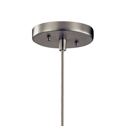 Kichler Avery 43853NI Mini Pendant Brushed Nickel Clear Seeded Glass 1-Light