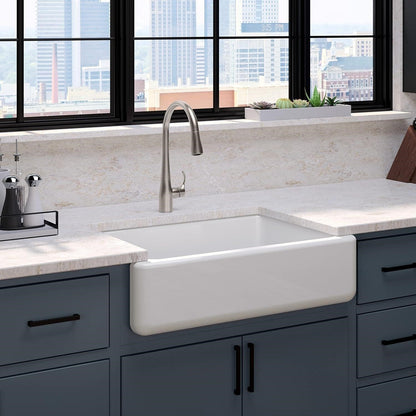 Kohler Whitehaven 33" Farmhouse Apron Sink Cast Iron K-5827 Enamel Damage