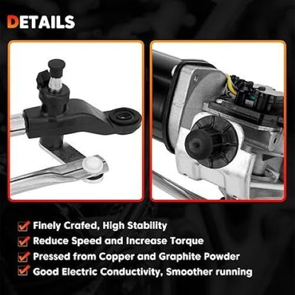 Wiper Motor + Linkage Assembly for Jeep Wrangler JK 07-18 55077859AB AC AD 602-1