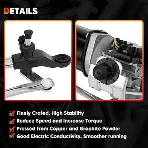 Wiper Motor + Linkage Assembly for Jeep Wrangler JK 07-18 55077859AB AC AD 602-1