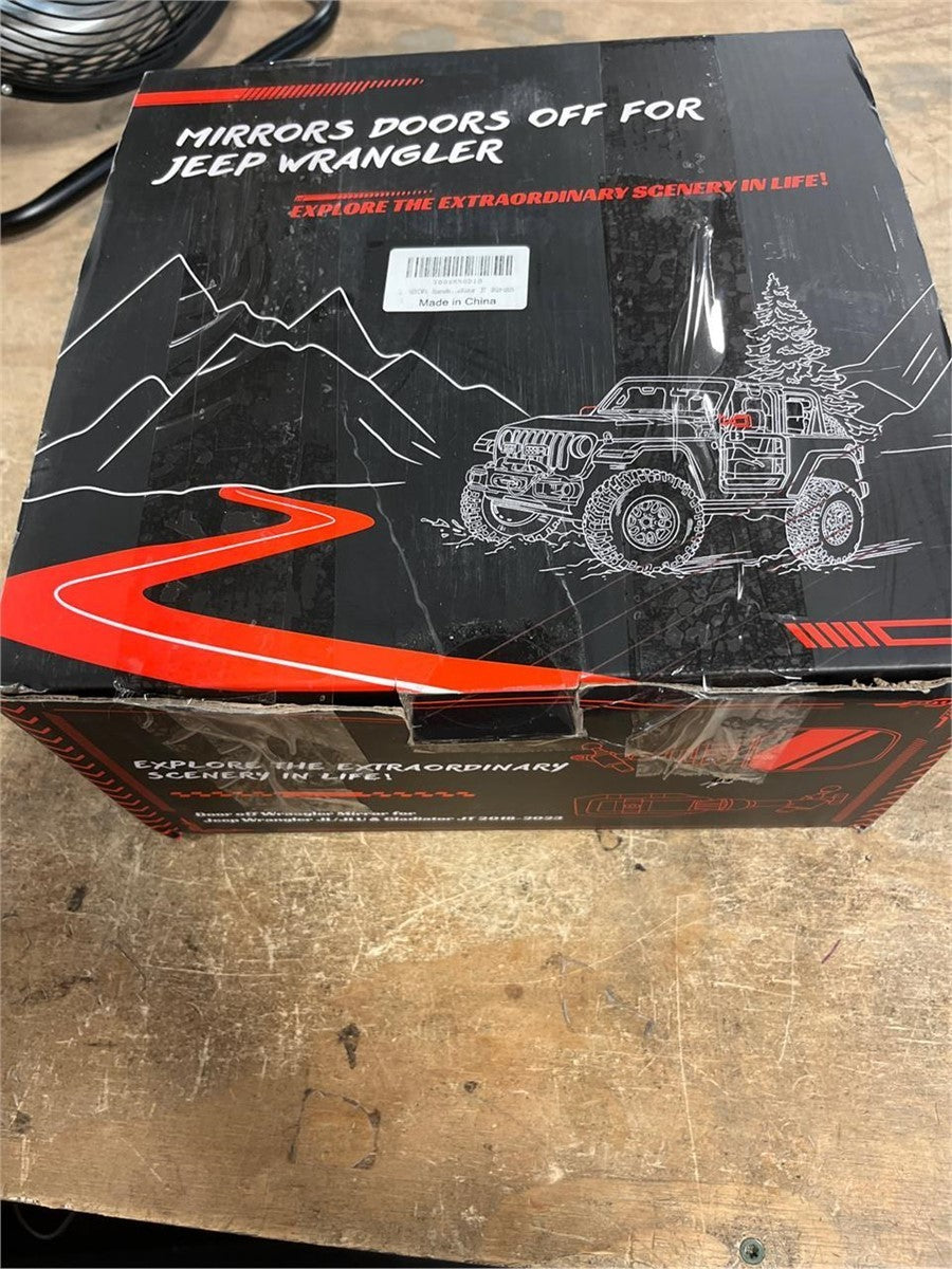 GEVINFA Wrangler JL JLU Gladiator JT 2018-23 Doors Off Mirrors Phone Holder Pair