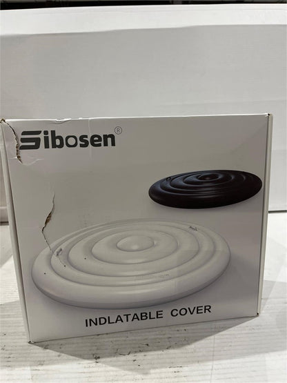 Inflatable Hot Tub Cover Round Insulated Energy Saving Rain Snow Proof Sibosen