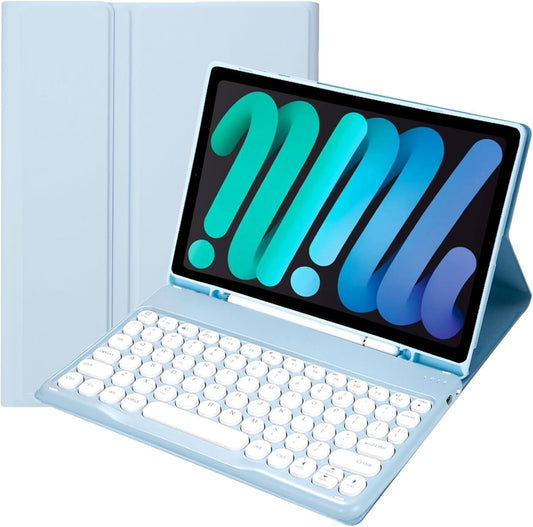 iPad Mini 5 4 3 2 Keyboard Case 7.9 inch Detachable Bluetooth Cute Round Key